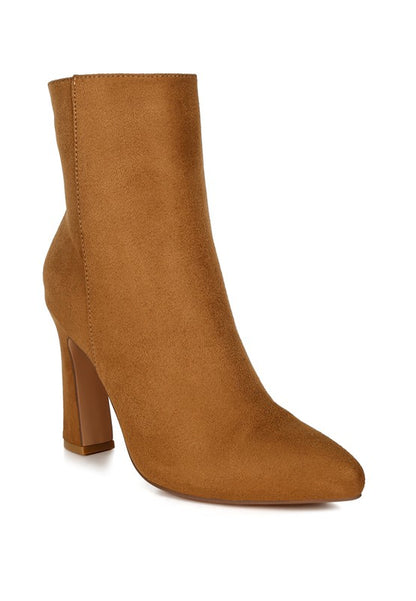 Clubdate Block Heeled Ankle Boots - Faylinn & Co